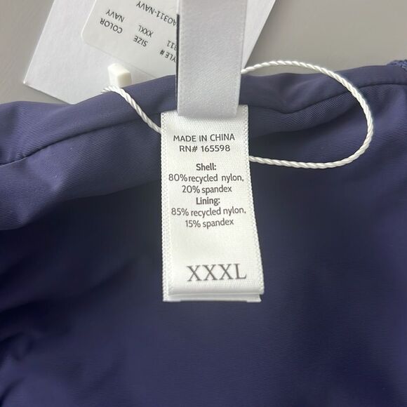 NWT Andie Swim The Nantucket One Piece Eco Nylon in Navy Size XXXL - Picture 7 of 10